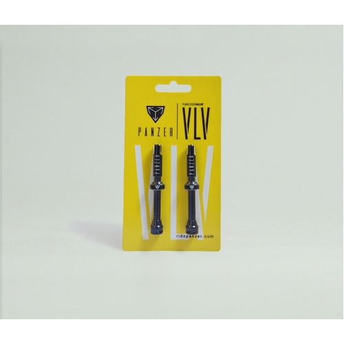 Panzer High Flow Tubeless Valves - 48mm, Black